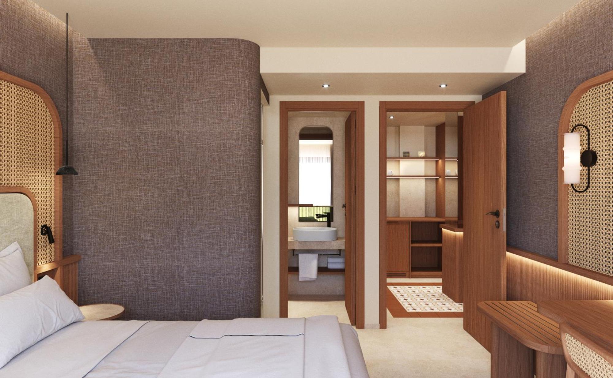 Sentido Apollo Palace Mesongi Ngoại thất bức ảnh A guest room at the hotel