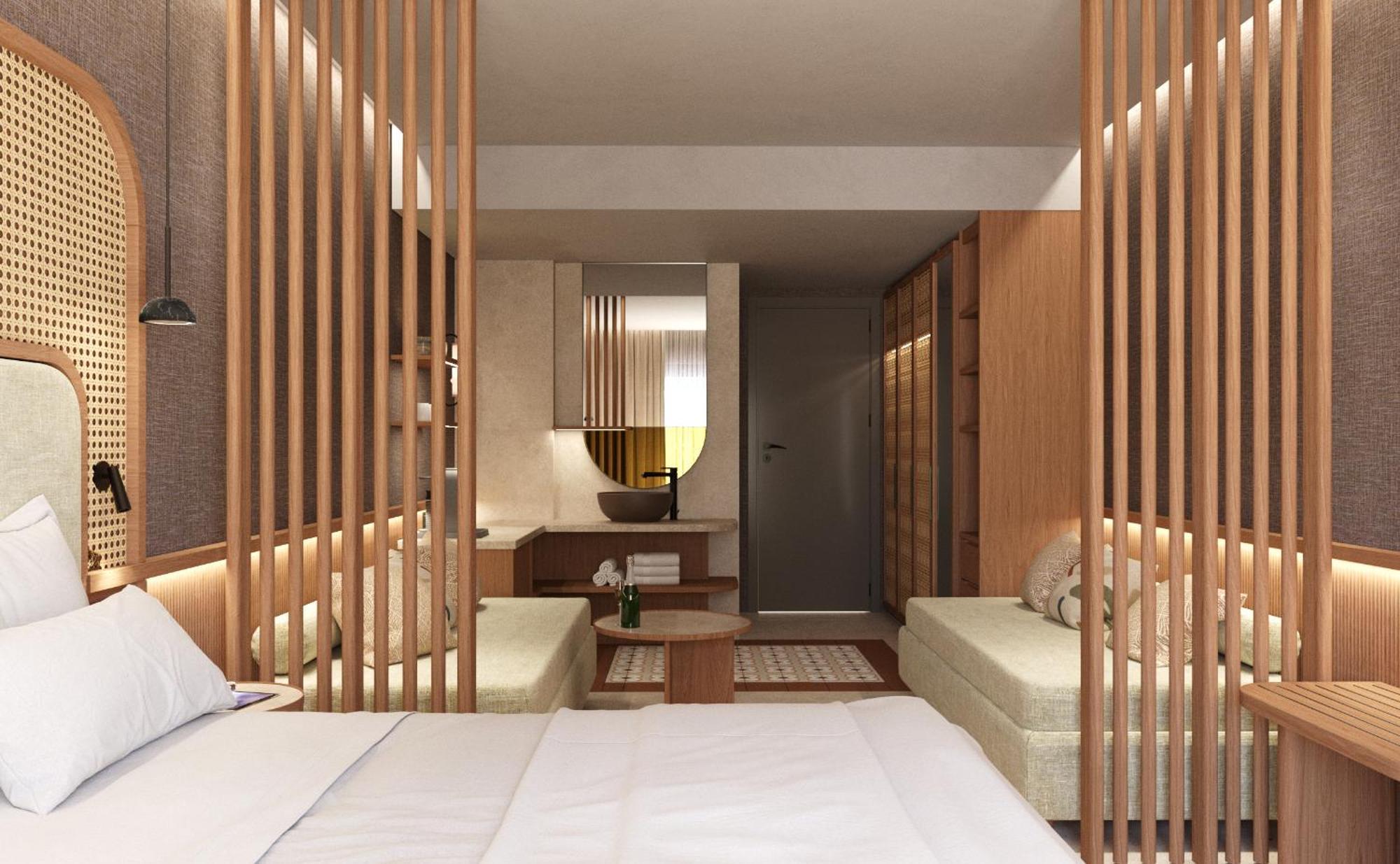 Sentido Apollo Palace Mesongi Ngoại thất bức ảnh A room at the hotel